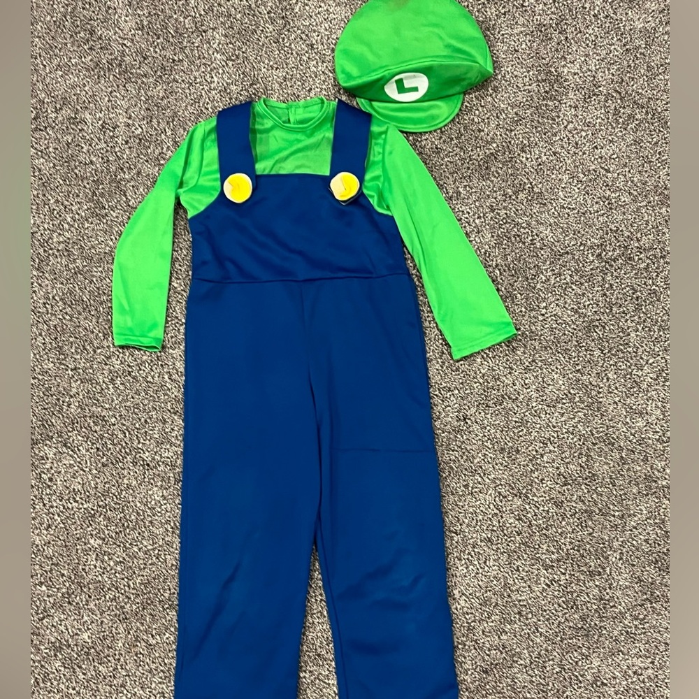 Green and Blue Costume Jumpsuit